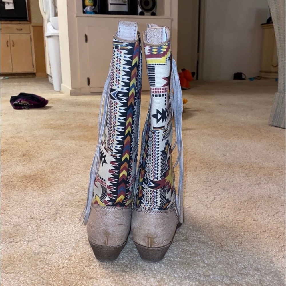 Aztec cowboy boot - Picture 4 of 4